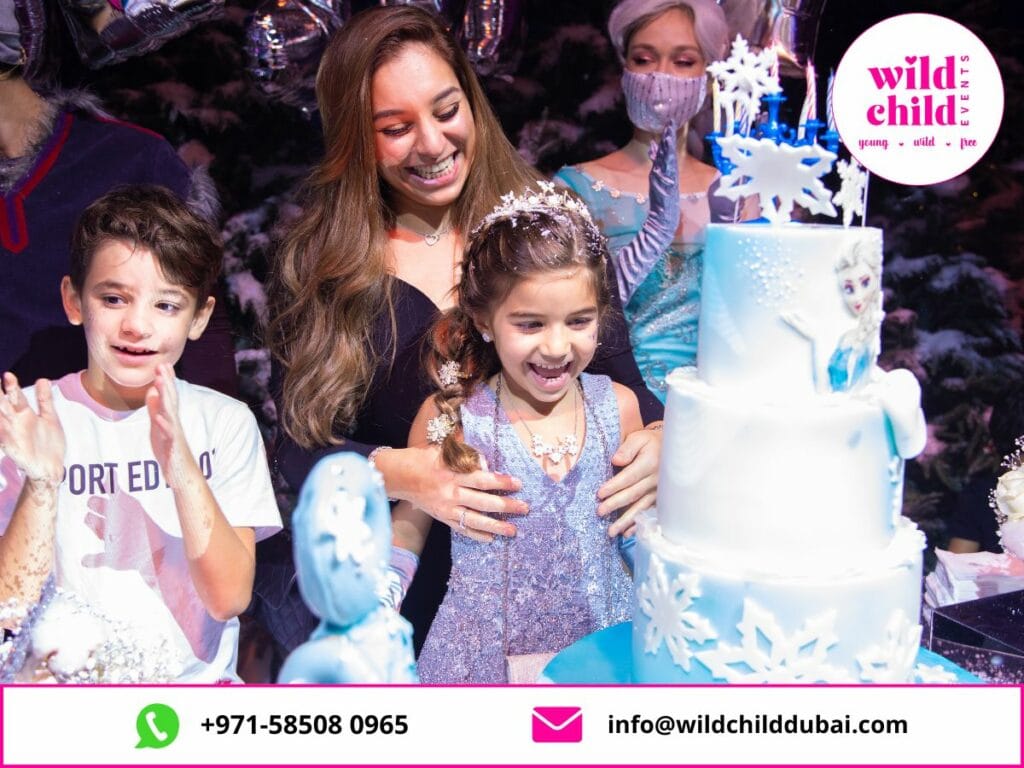 frozen theme cake